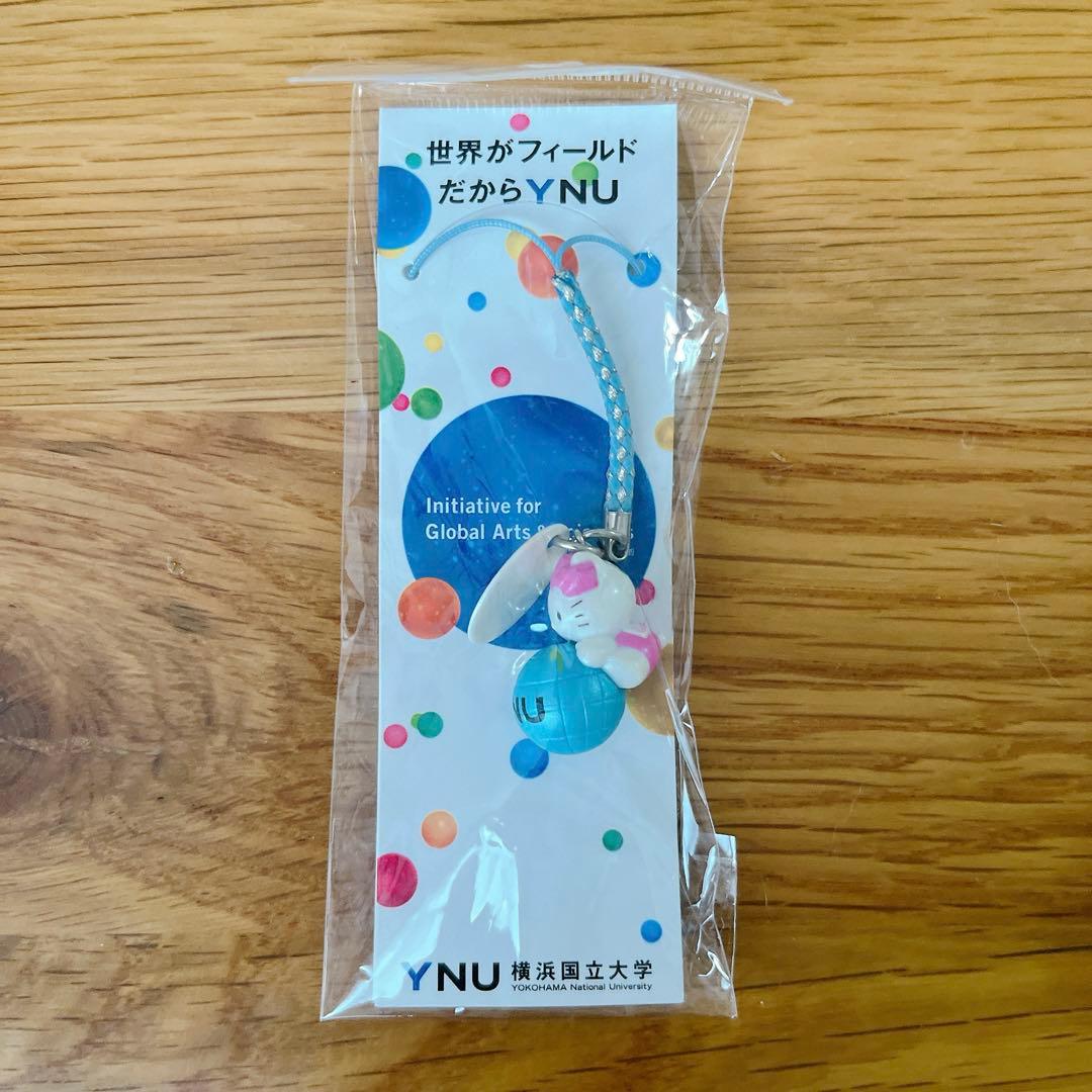 ハローキティ 横浜国立大学 YNU ストラップ 根付 ご当地キティ