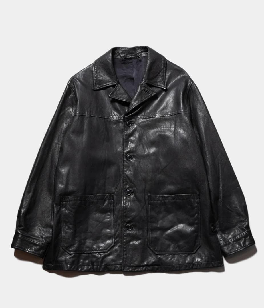 ジャケット・アウター YOKE 24SS Goat Leather Car Coat