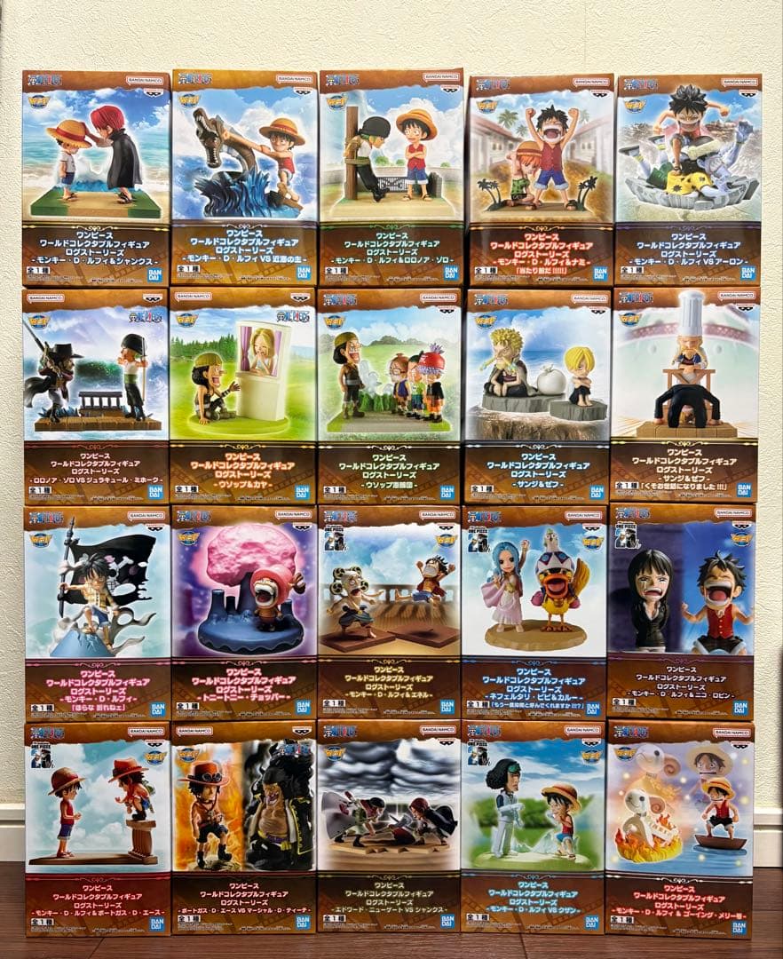【新品】ワンピース ワールドコレクタブルフィギュア ログストーリーズ 20体 ワンピース ワールドコレクタブルフィギュア ログストーリーズ