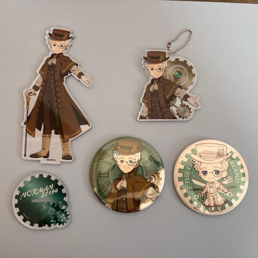 約束のネバーランド ノーマン アクリルスタンド、ホルダー、缶バッチ