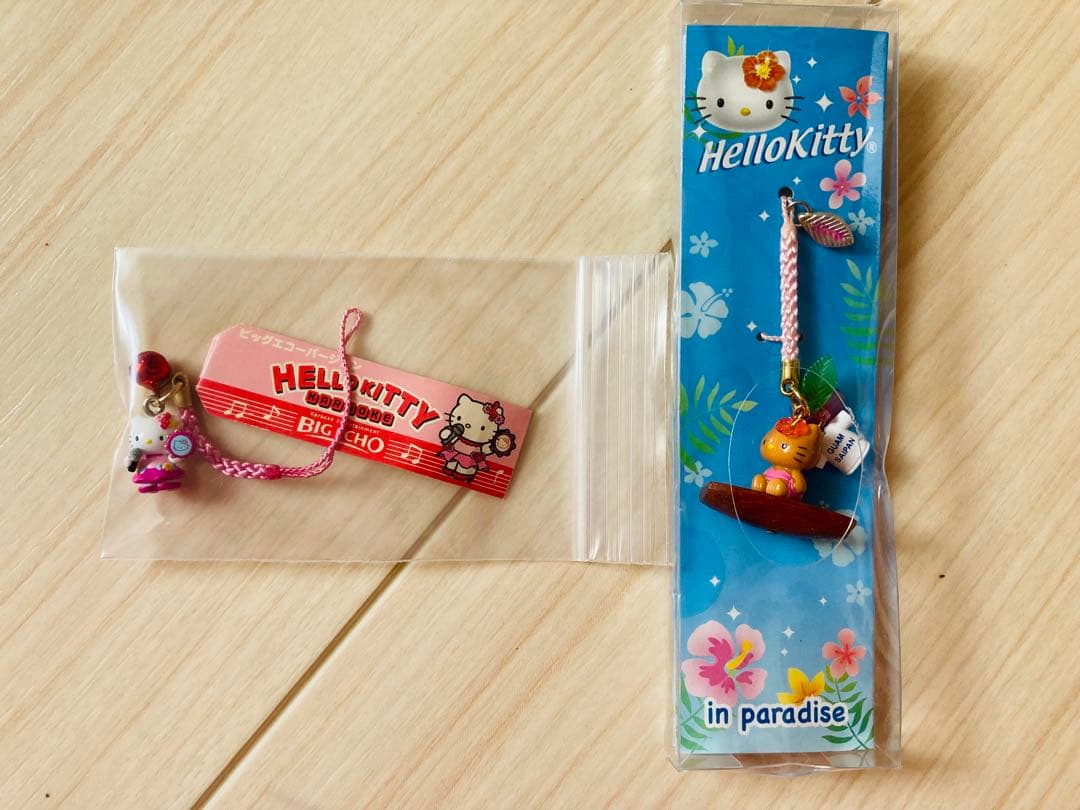 キティ　グアム　限定　ビッグエコー　根付け　ご当地　BIC ECHO キーホルダ