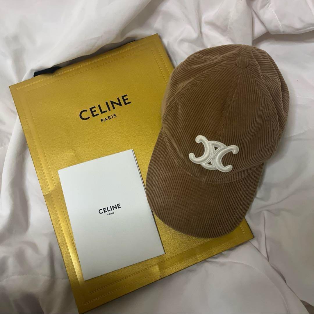 最終値下げです！CELINE コーデュロイキャップ Mサイズ