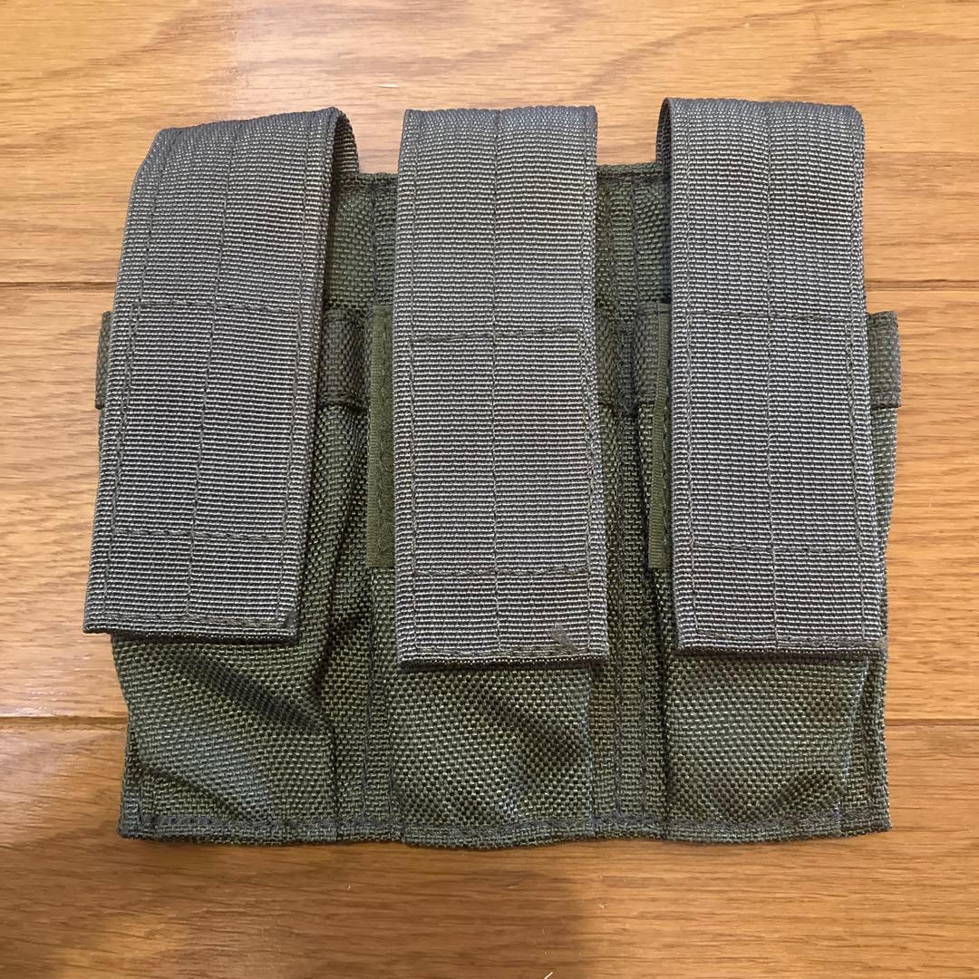 実物 EAGLE ピストル トリプル マグポーチ OD