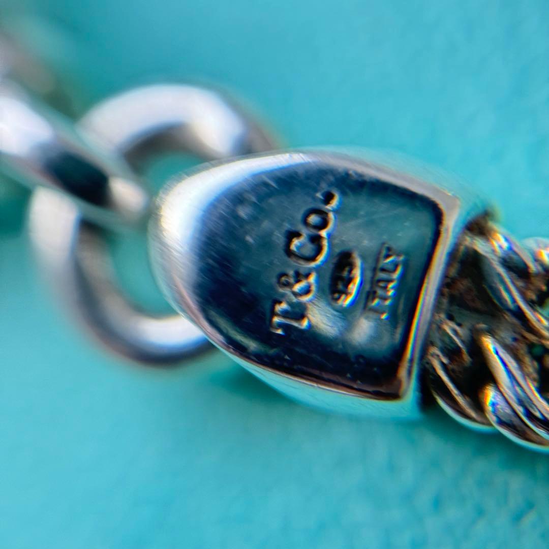 希少 極美品】ティファニー センターノット ダブルロープ ブレスレット