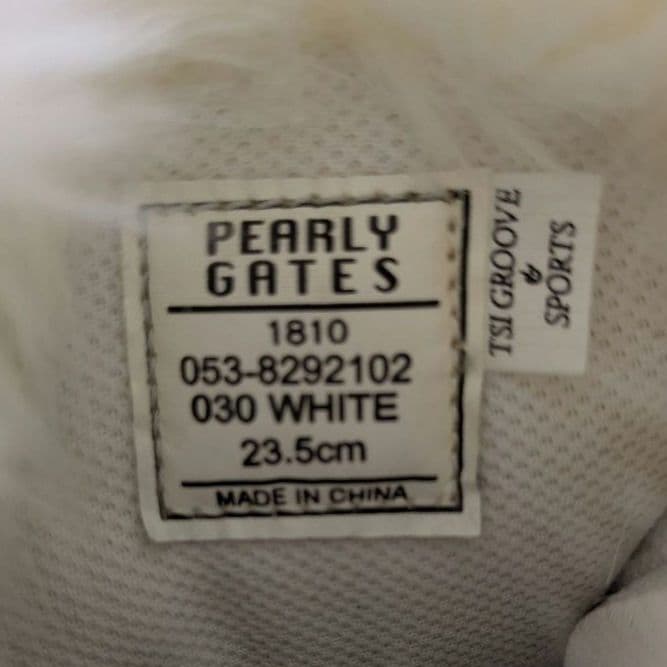 PEARLY GATES ファー付ゴルフシューズ 23.5cm 定価41800円