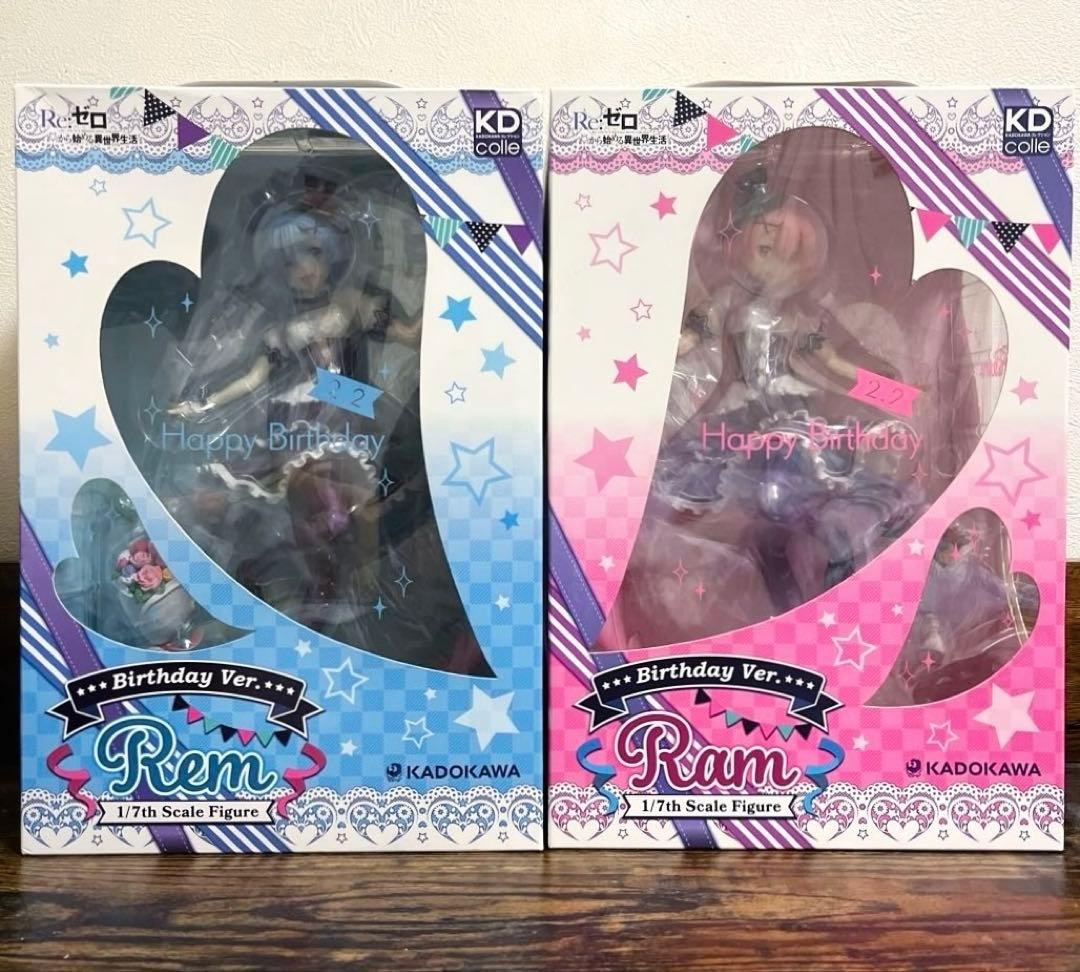 リゼロ　1/7スケール　フィギュア　レム　ラム　生誕祭　Ver.