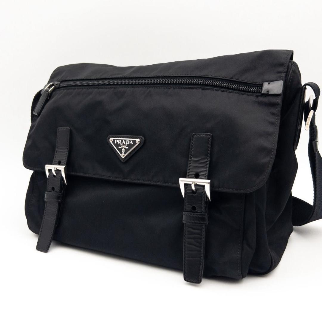 【極美品】PRADA テスートナイロン　メッセンジャーバッグ　トライアングルロゴ