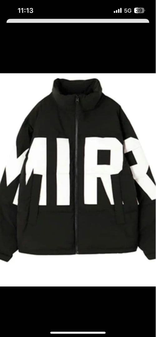 mirror9 アイコンダウン ブラックM新品