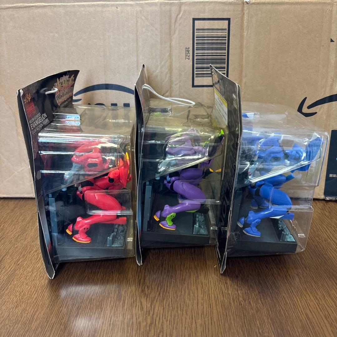 エヴァンゲリオン ガンアクション フィギュア 初号機 二号機 零号機 3