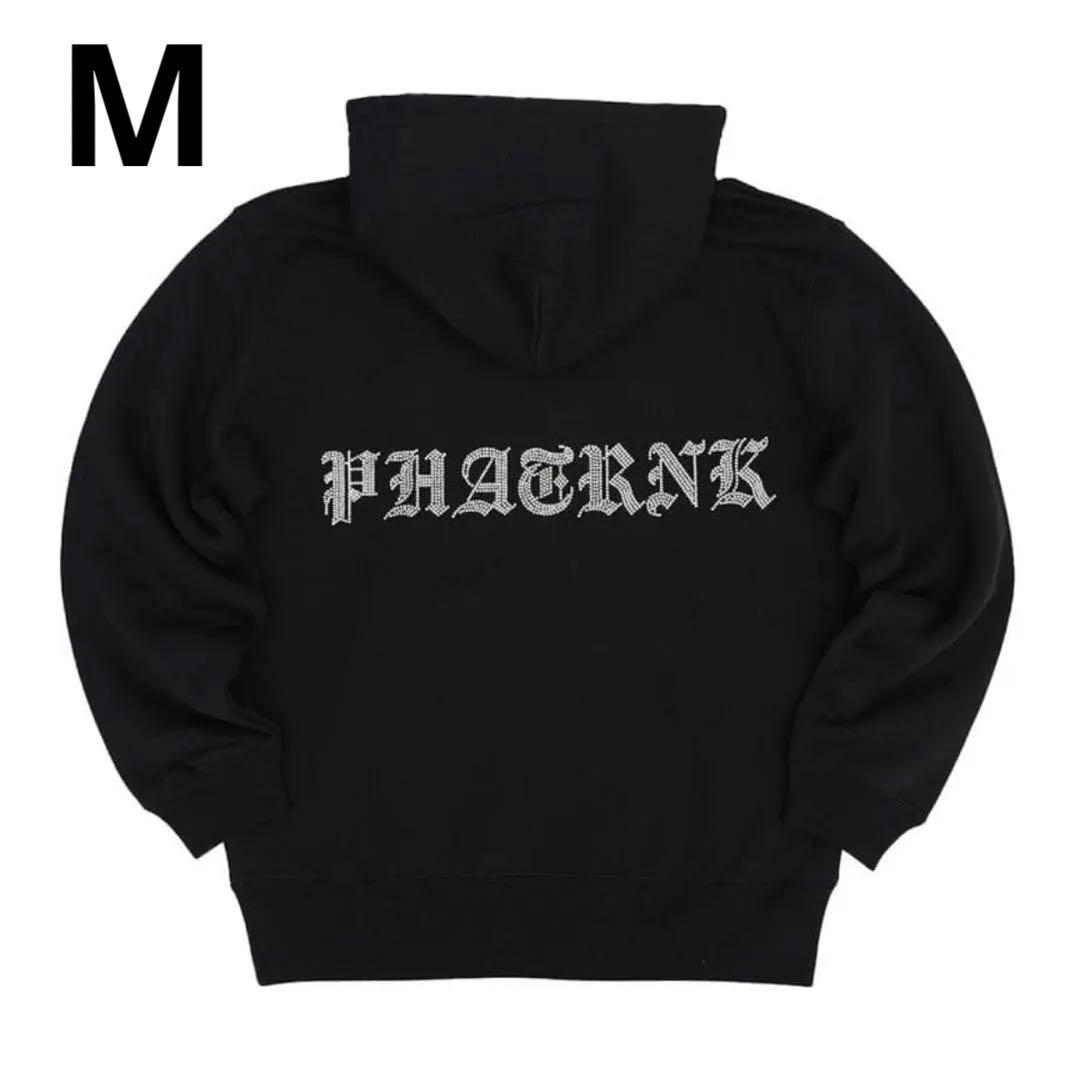 新品 PHATRNK ファットランク ラインストーンパーカー Mサイズ 黒