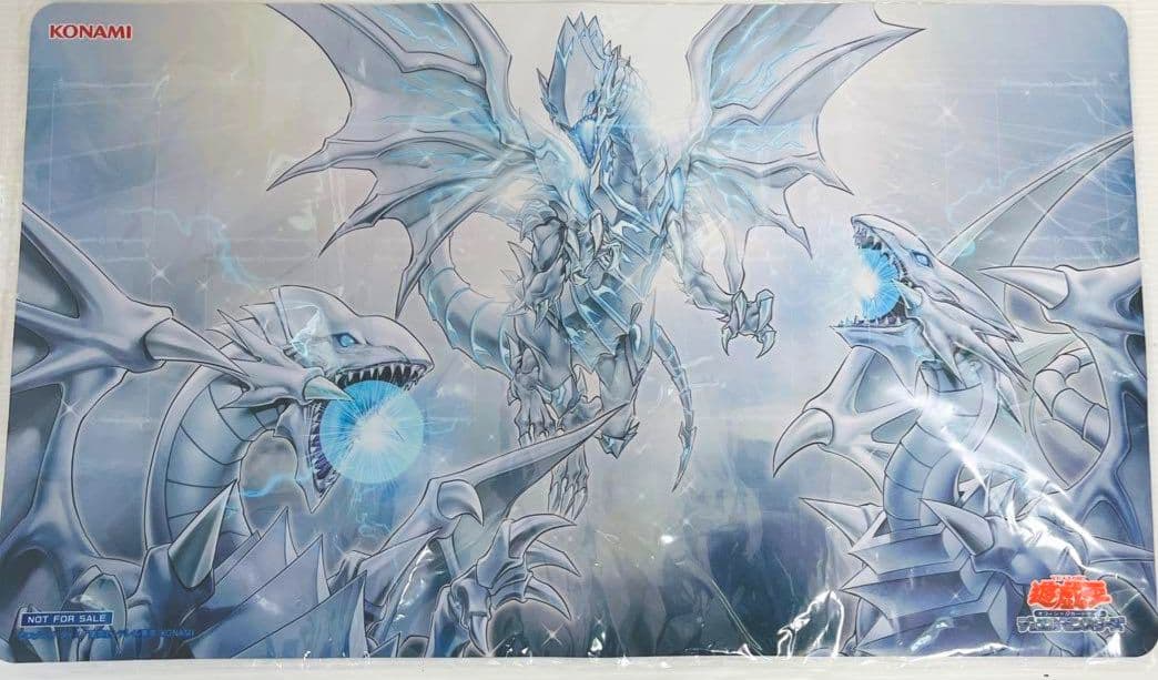遊戯王 白き龍の威光プレイマット 白き龍の威光 ブルーアイズ プレイマット 遊戯王の日 - メルカリ