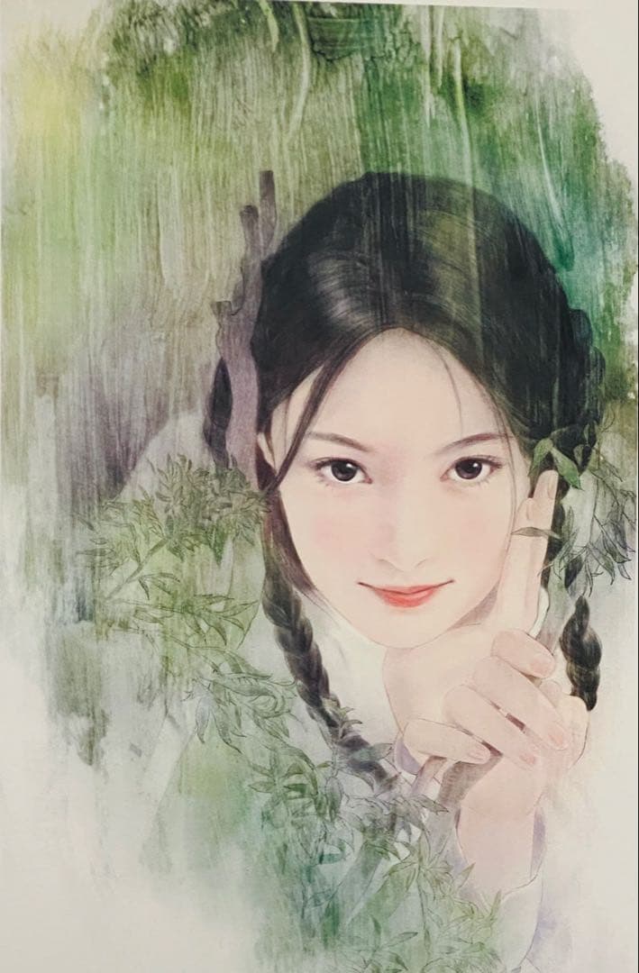 ジクレ+手彩　平凡・陳淑芬　直筆サイン　ピンファン　チェン・シュウフェン　版画②