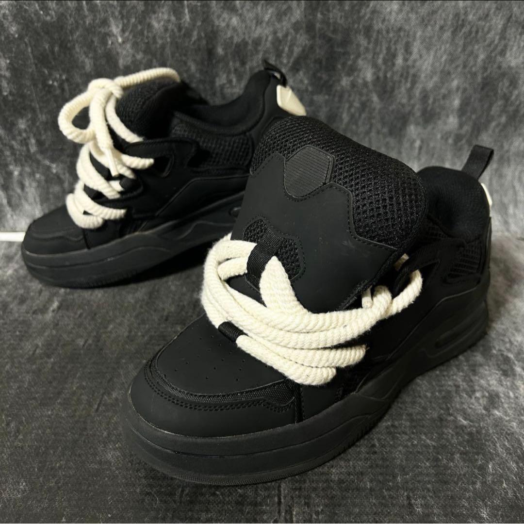 ZARAザラ　スケートロープスニーカー 26.4cm ブラック