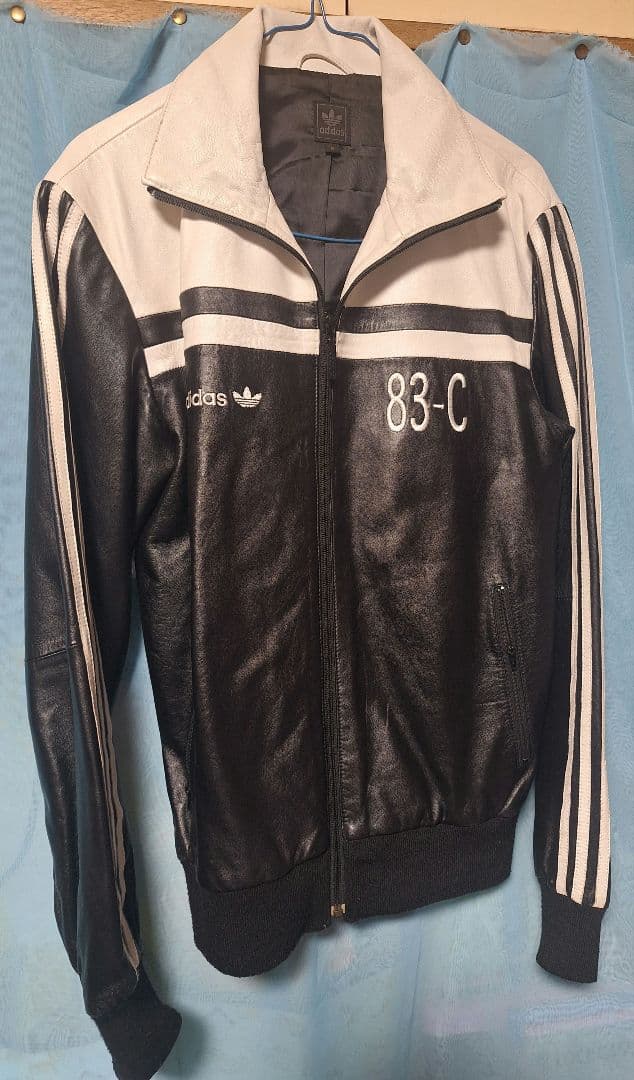 adidas 本革 ラムレザージャケット