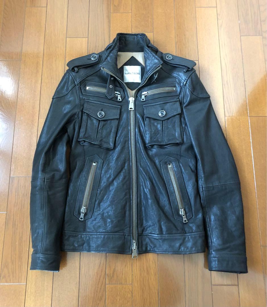BUFFALO BOBS レザージャケット　クラシック BUFFALO BOBS（バッファローボブズ） 革ジャン ライダース SILVER