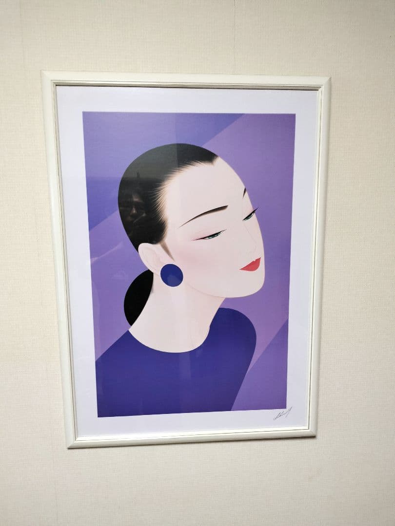 鶴田一郎 ブルーノクターン額装 アラジンアート TRY-X ノエビア