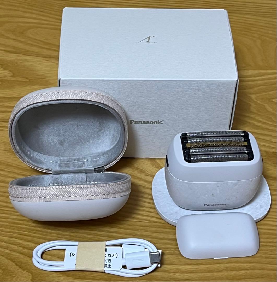 極美品　Panasonic ラムダッシュ　パームイン　5枚刄　置き台付き ラムダッシュ パナソニック パームイン 5枚刃 ES-PV3A-K マット