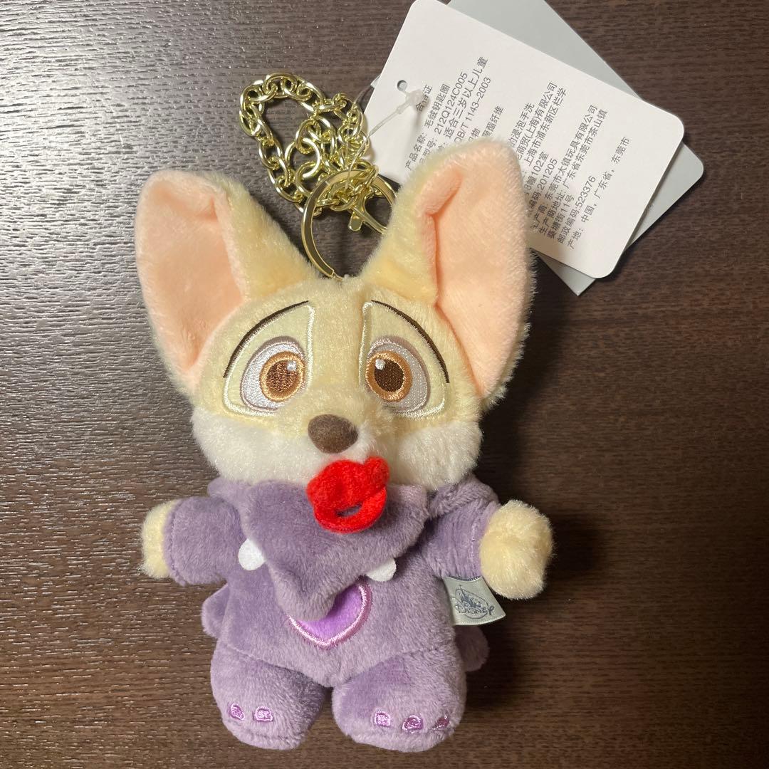 上海ディズニー ズートピア ぬいぐるみキーチェーン フィニック - メルカリ