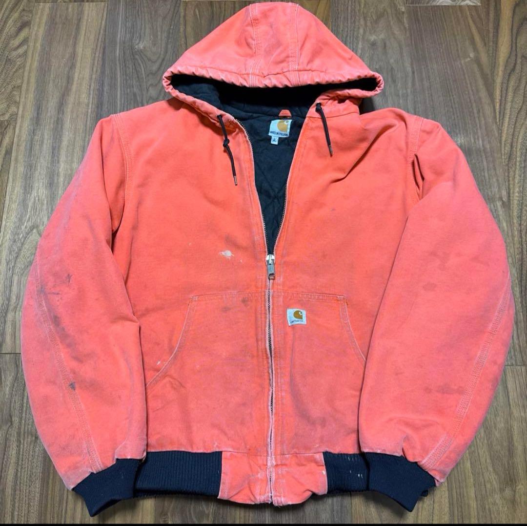 Carhartt アクティブジャケット L オレンジ USA製 - メルカリ