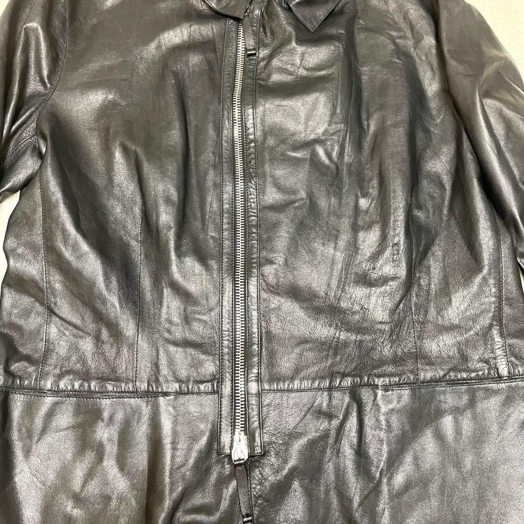 ERMANNO SCERVINO レザージャケット 50 L 黒 本革 - メルカリ