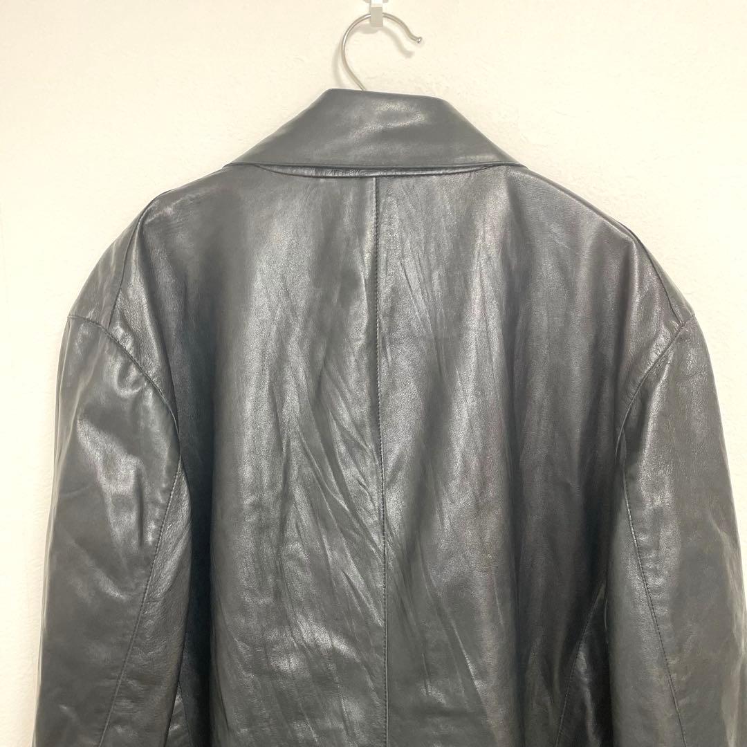 ERMANNO SCERVINO レザージャケット 50 L 黒 本革 - メルカリ