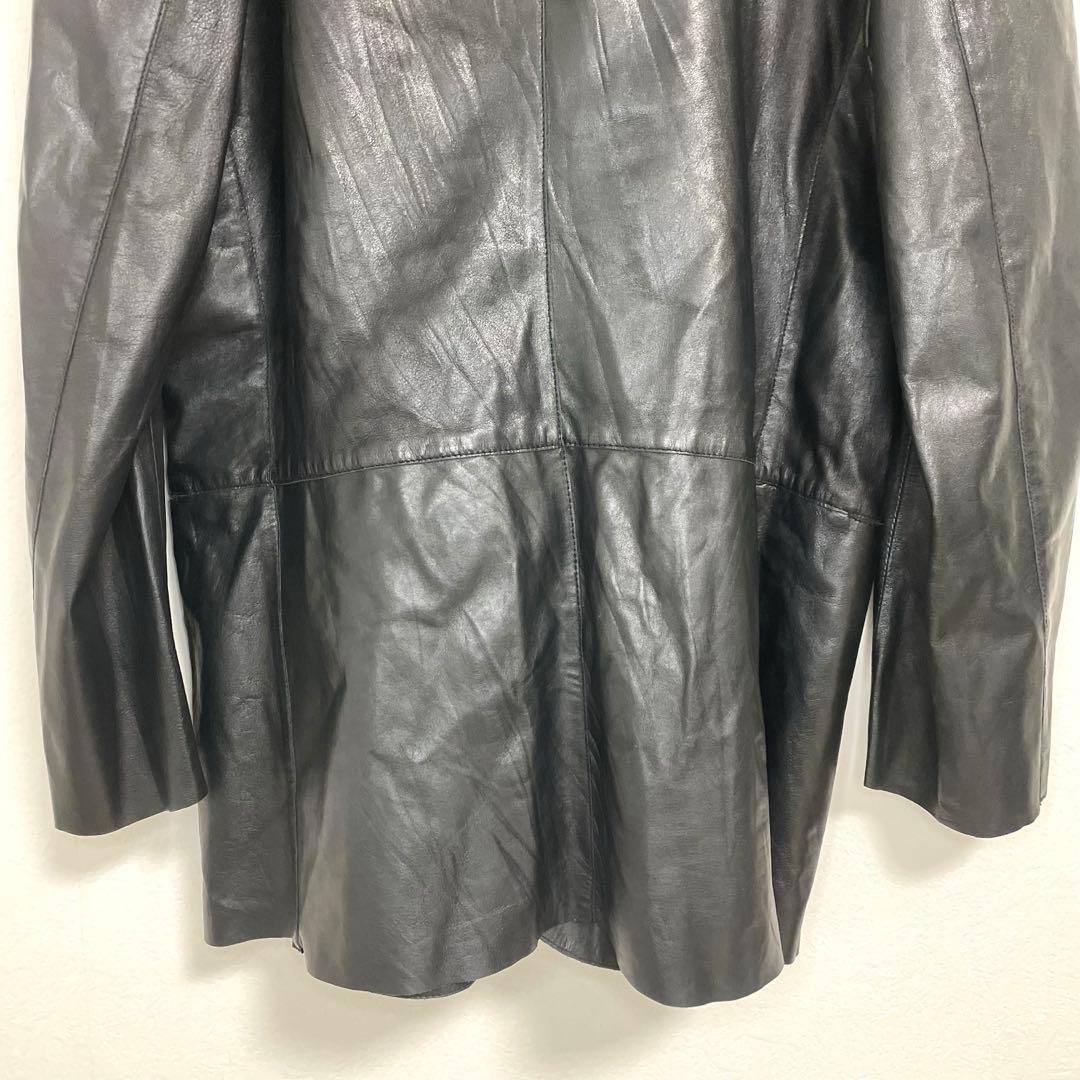 ERMANNO SCERVINO レザージャケット 50 L 黒 本革 - メルカリ