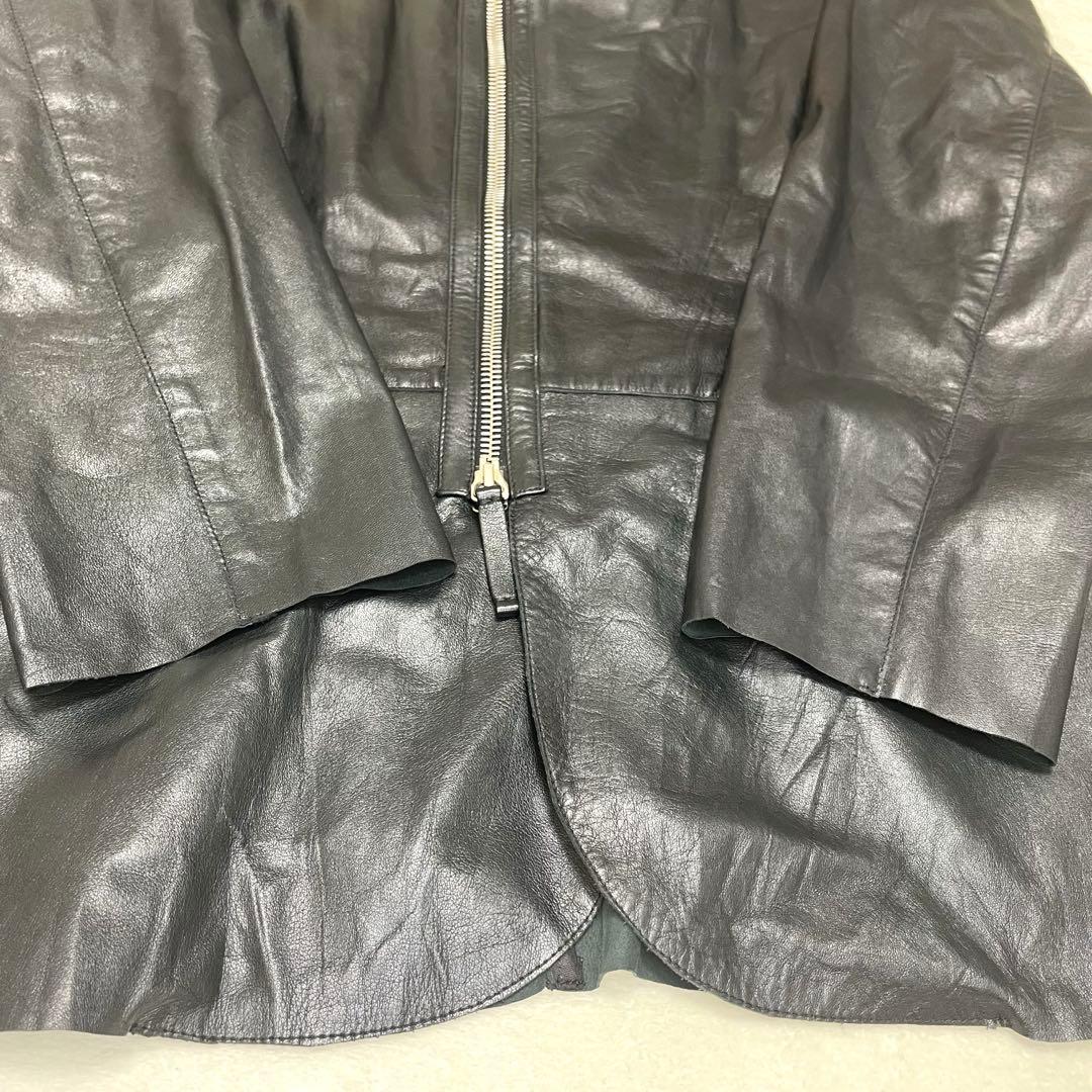 ERMANNO SCERVINO レザージャケット 50 L 黒 本革 - メルカリ