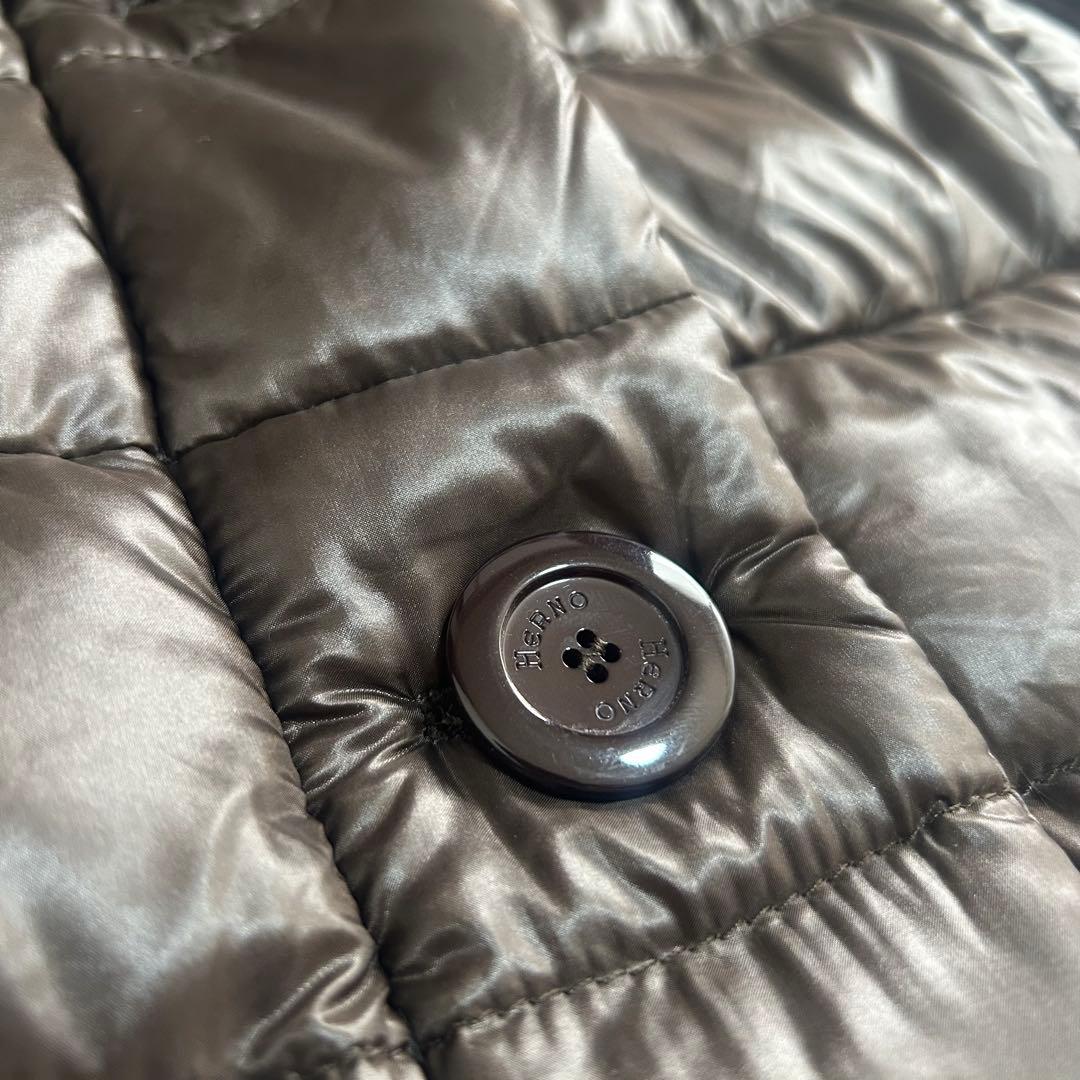 15992✨良品✨ヘルノ 38 フード着脱 ロングダウンジャケット コート