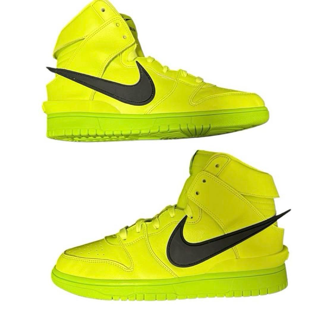 靴 AMBUSH NIKE DUNK HIGH \"FLASH LIME\"27.5cm