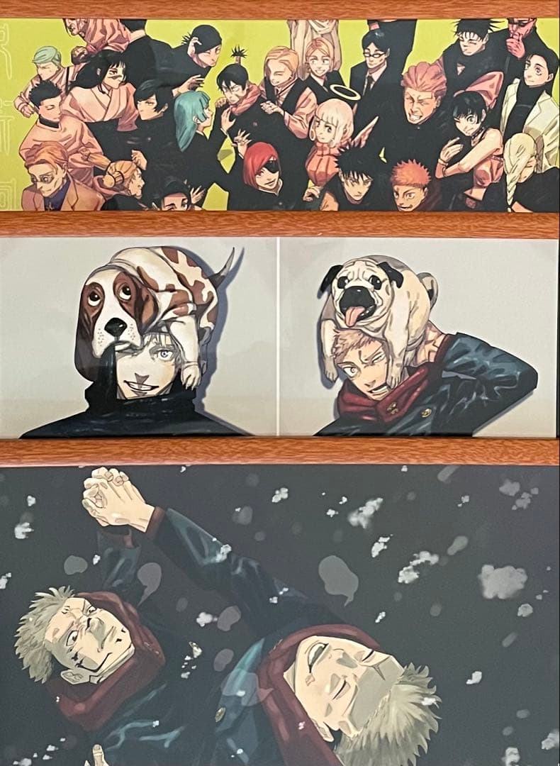 【特価】呪術廻戦 ジャンプ 応募者全員サービス A3ポスター3点セット(額縁付)