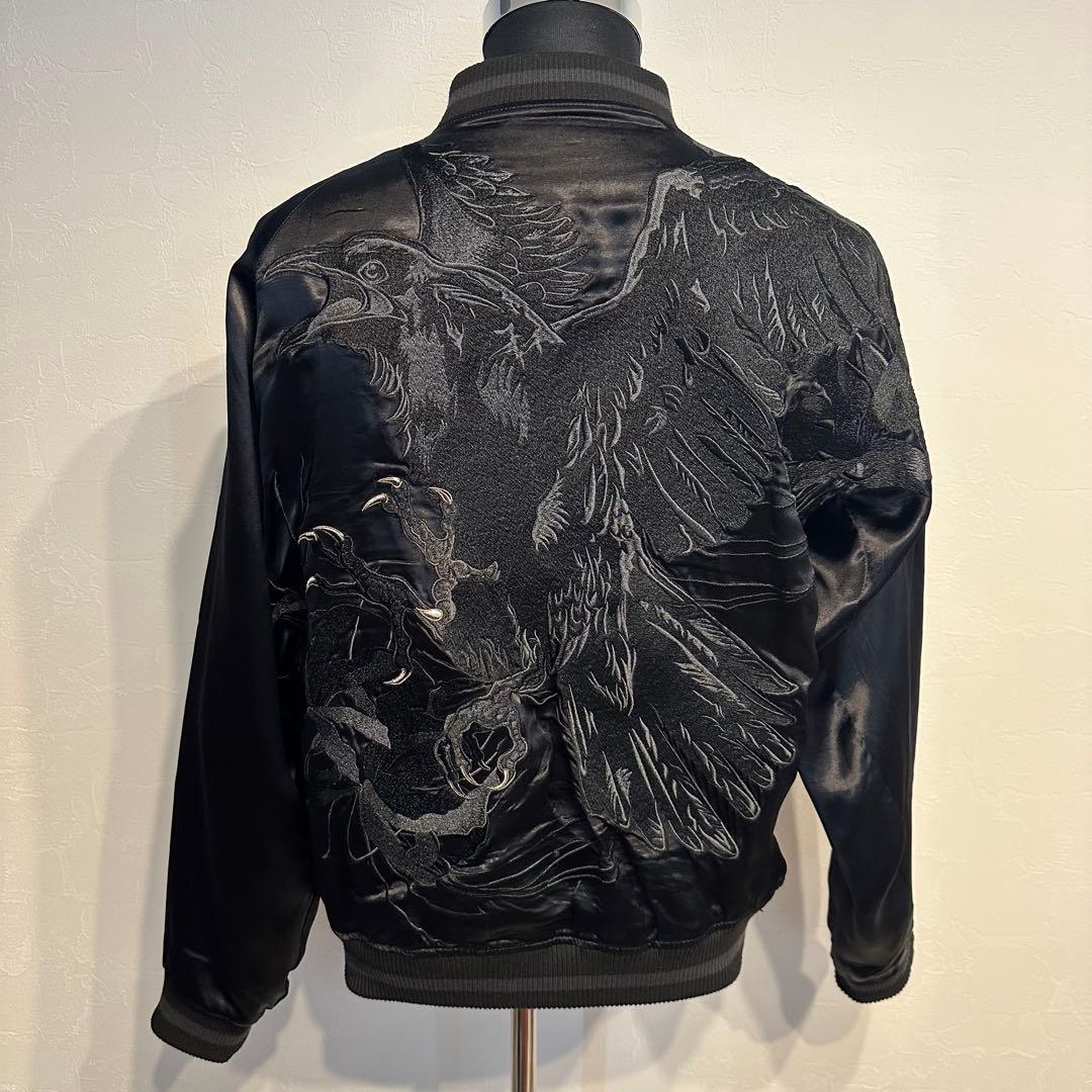 urushi 絡繰魂　刺繍　烏　Lサイズ　和柄