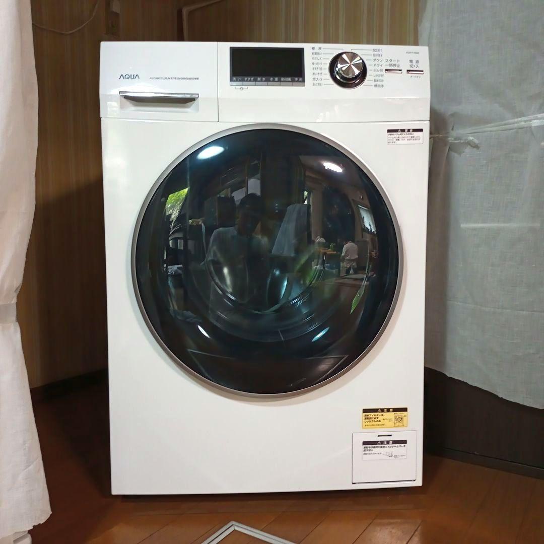 ドラム式洗濯機 アクア AQW-FV800E 8kg - メルカリ