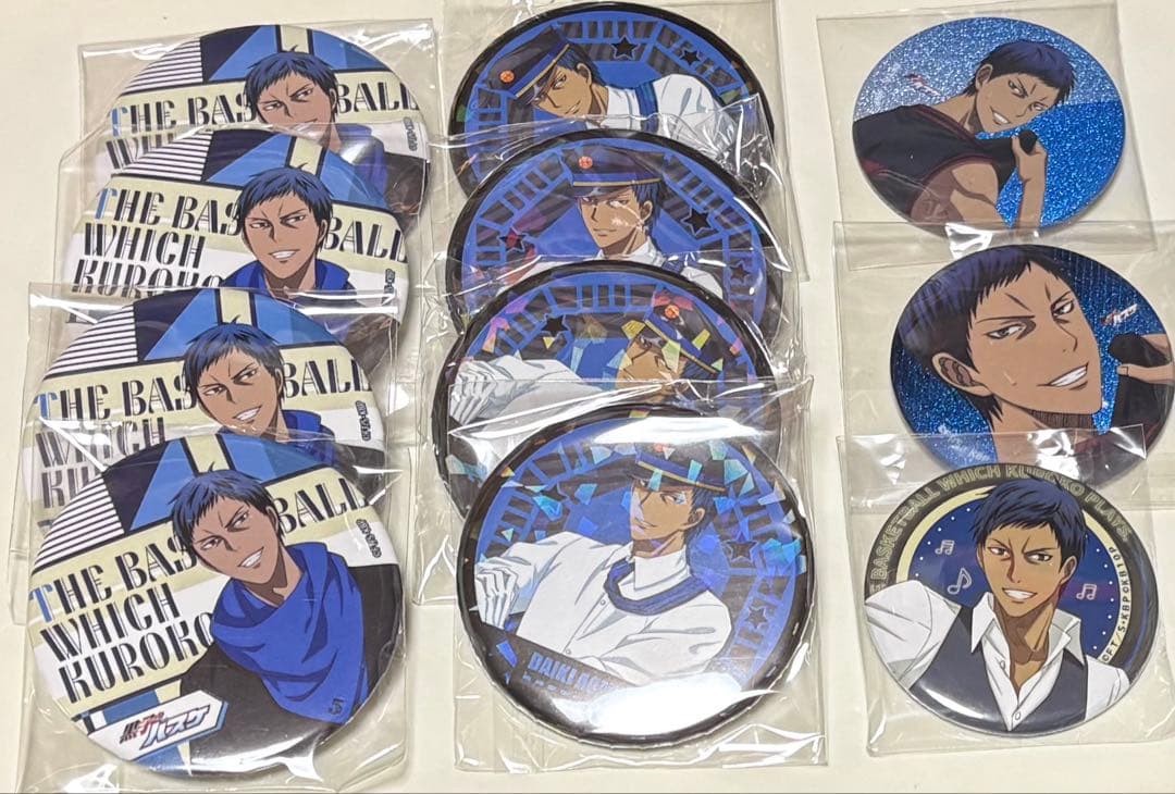 黒子のバスケ 黒バス 青峰大輝 缶バッジ11点 - メルカリ