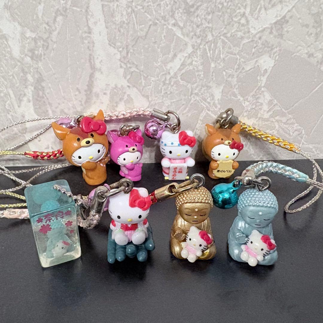 希少 奈良 奈良県 ハローキティ ストラップ 8個セット
