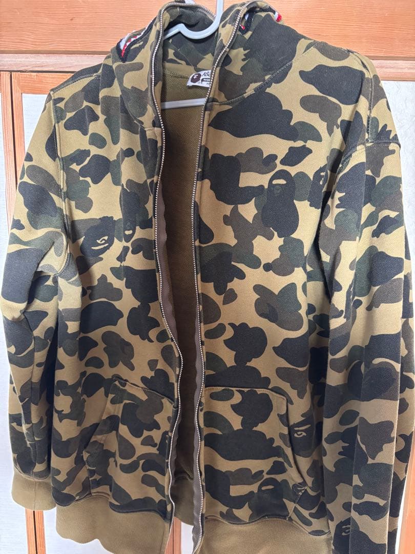 APE SHARK FULL ZIP HOODIE エイプパーカー