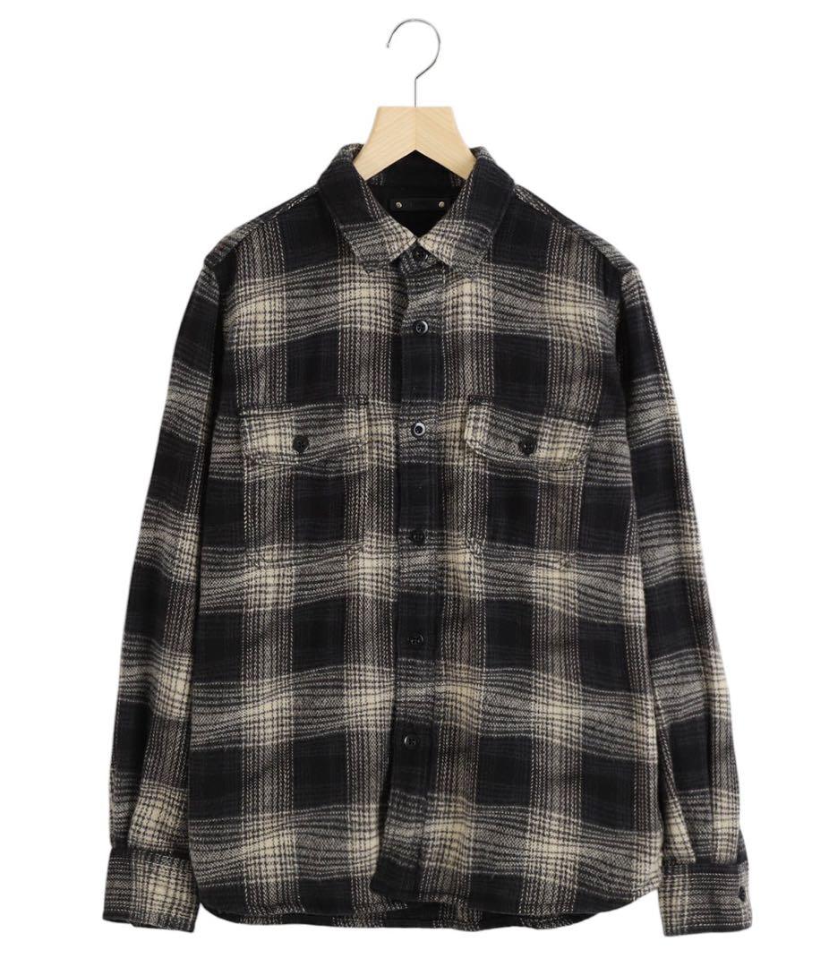 【新品タグ付】MINEDENIM オンブレチェックシャツ　【定価約4.6万】