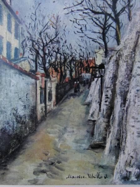 ユトリロ、希少・限定画版、版上サイン入り、新品額付、No452 - メルカリ