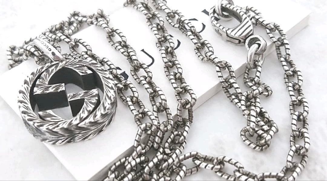 美品✨GUCCI インターロッキングネックレス