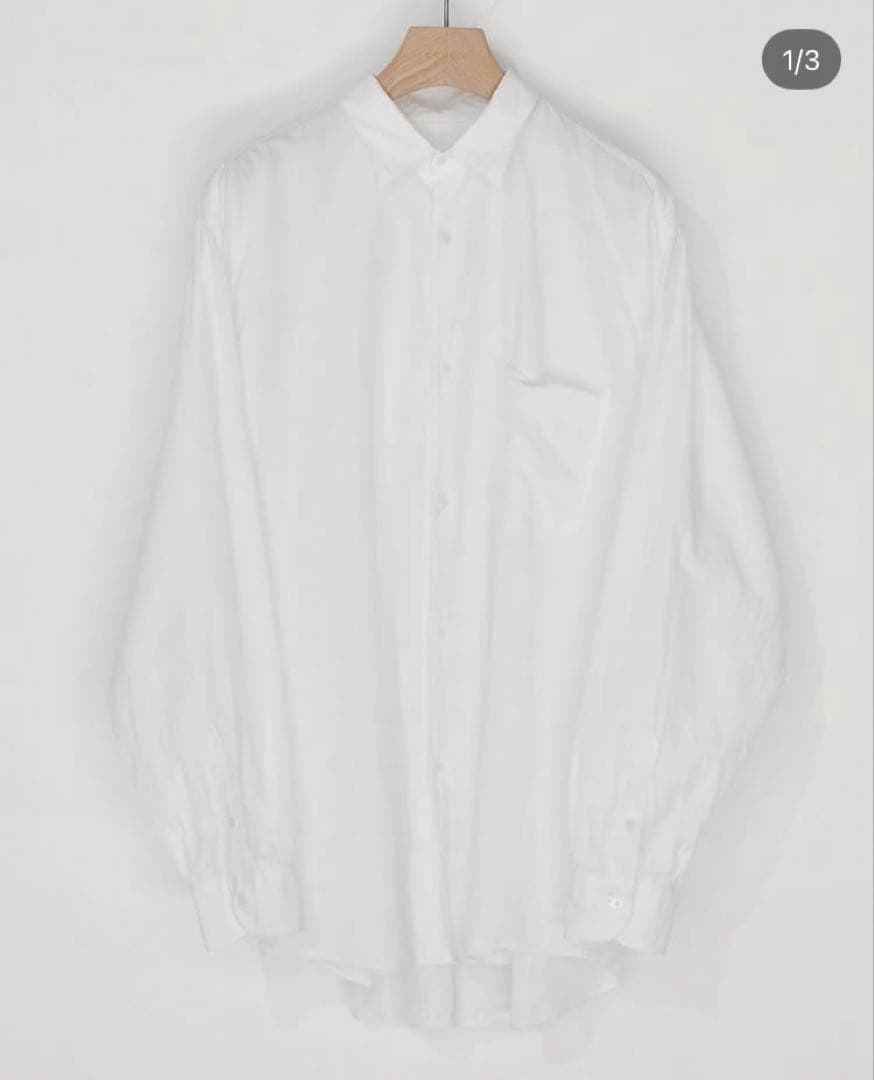 23SS COMOLI コモリシャツ ホワイト COMOLI / コモリ | コモリダブルフロントシャツ - White | 通販 - 正規