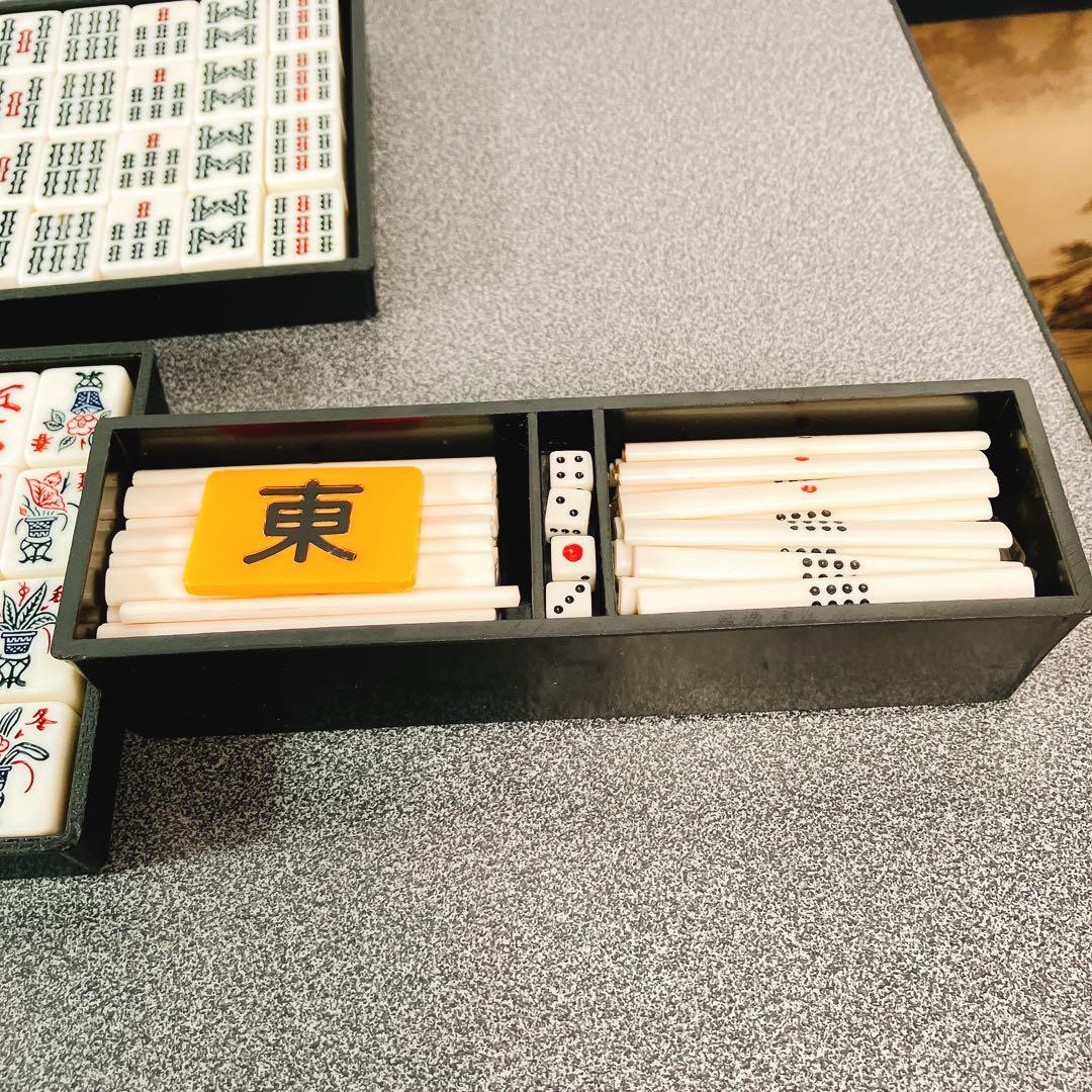 雀荘牌 麻雀牌セット ケース付き レトロ 趣味 娯楽 - メルカリ