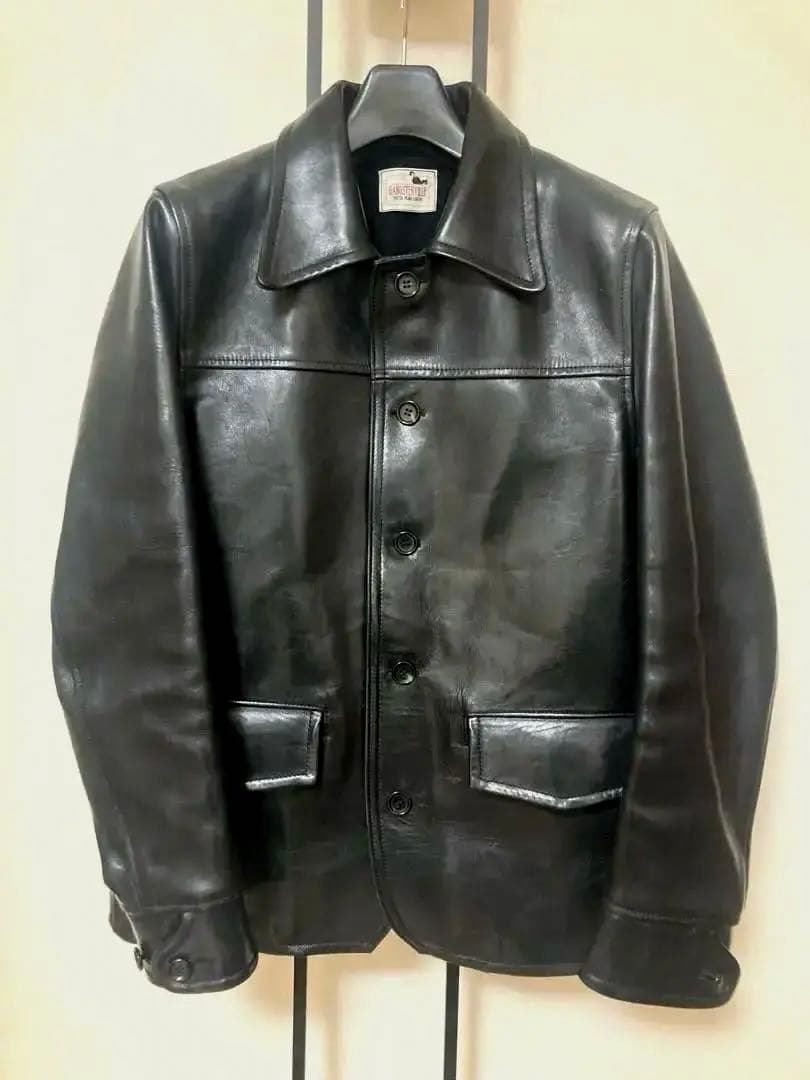 GANGSTERVILLE 30's カーコート ホースハイド M GANGSTERVILLE/ギャングスタービル】「30's Car Coat”Horse Hide