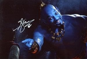 ハリウッド　ウィル・スミス 　　証明書付き　直筆サイン入りフォト　　 アラジン