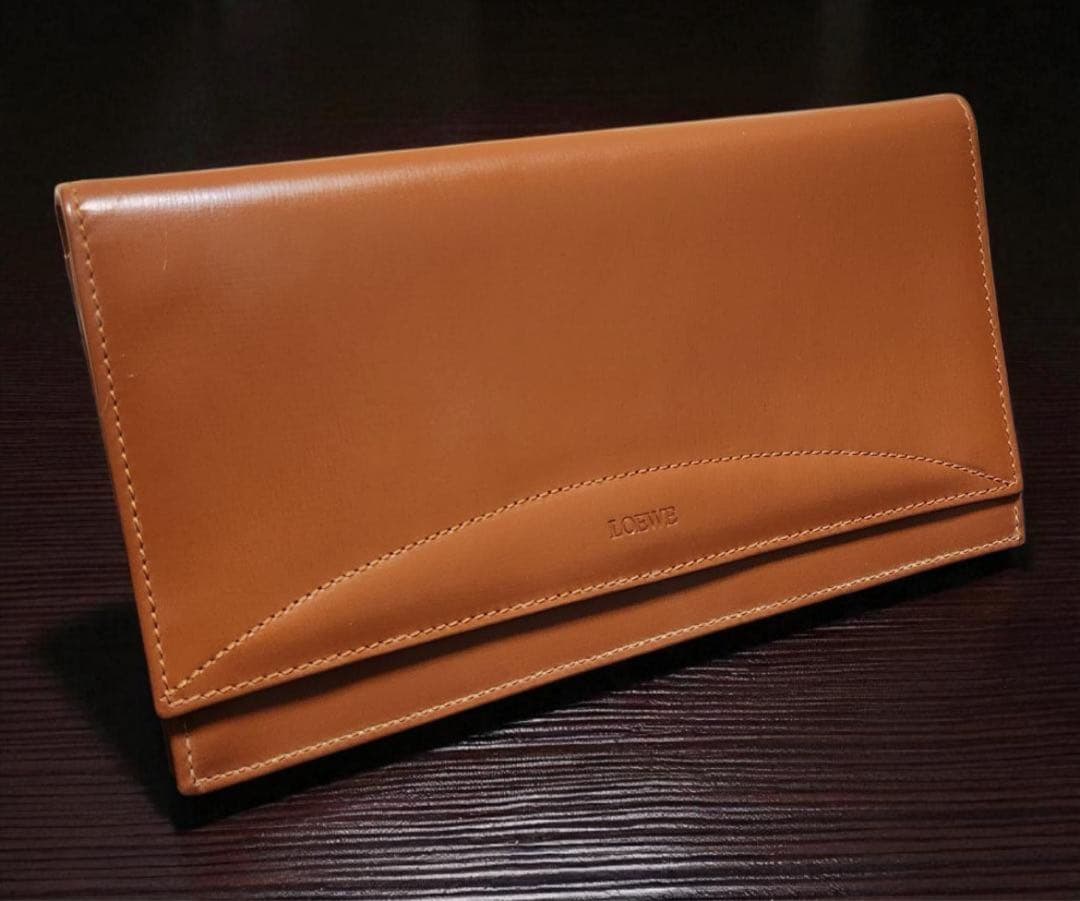 LOEWE ロエベ 長財布 アナグラム ブラウン ユニセックス