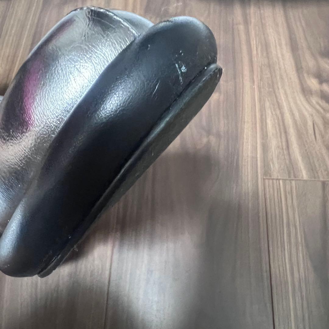 UN3D. ラウンドロウヒールブーツ シルバー38サイズ - メルカリ