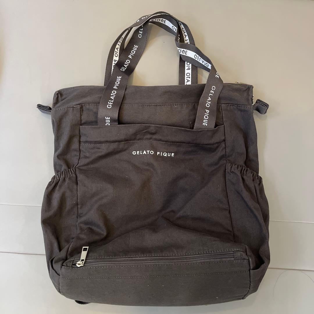 GELATO PIQUE 2way マザーズバッグ グレー ジェラートピケ - メルカリ