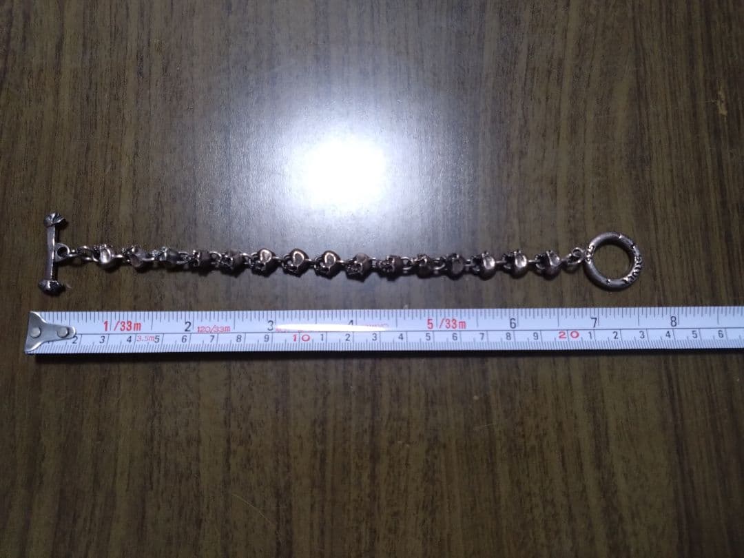 Silver シルバー　925 ドクロ　ブレスレット　約53g