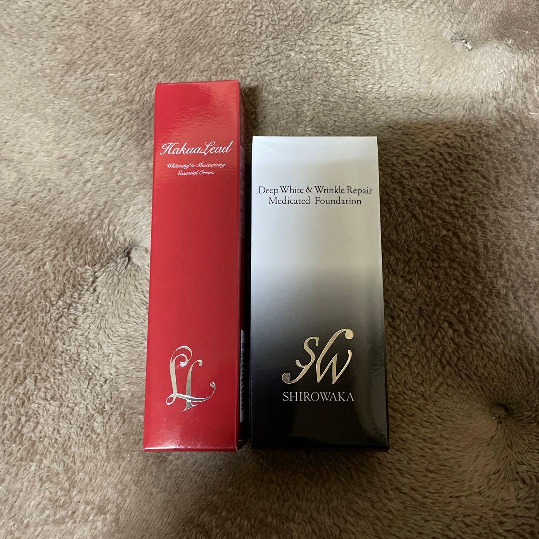 ハクアリード美白クリームとシロワカファンデーションセット