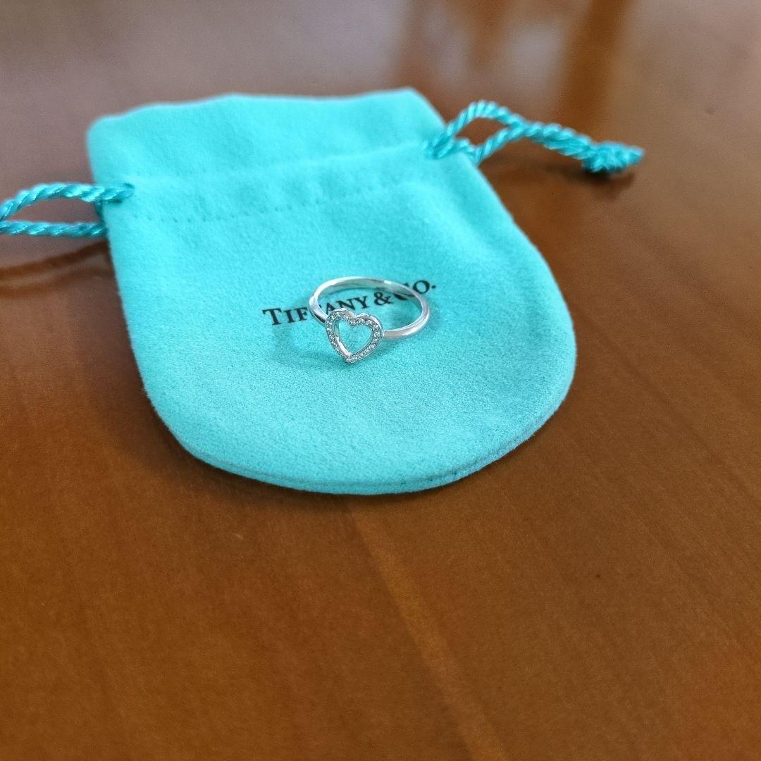 ティファニー リング センチメンタル ハート ダイヤモンド PT950 12号