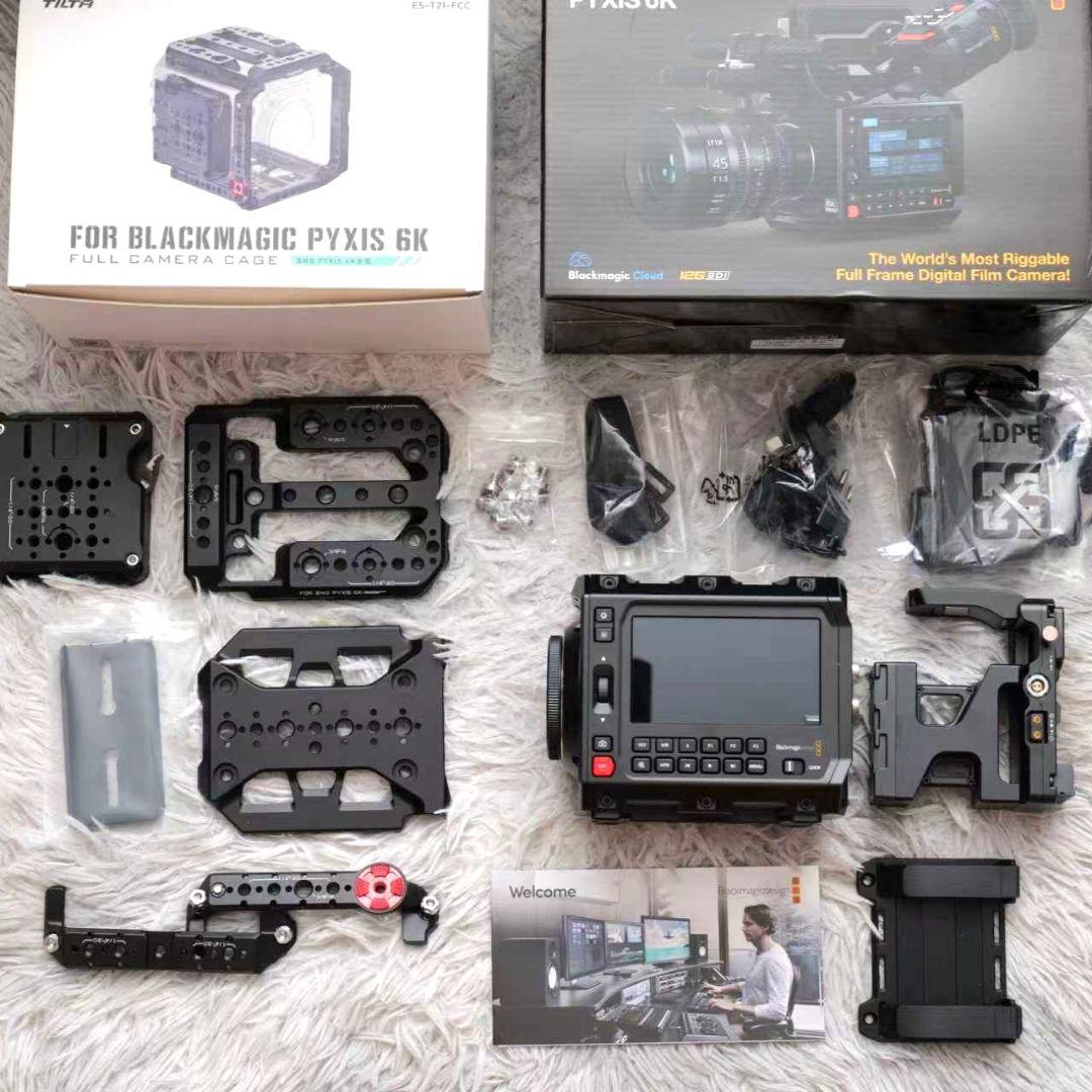 開封未使用 blackmagic pyxis 6k Lマウント シネマカメラ