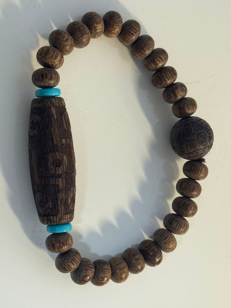 天然伊利安天珠沉香ブレスレット 保証書付き